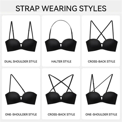 Convertible Strapless Push Up Bra