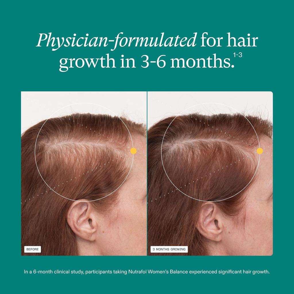 Nutrafol Women's Balance Hair Growth Supplements, Age 45+, 1-Month Bottle