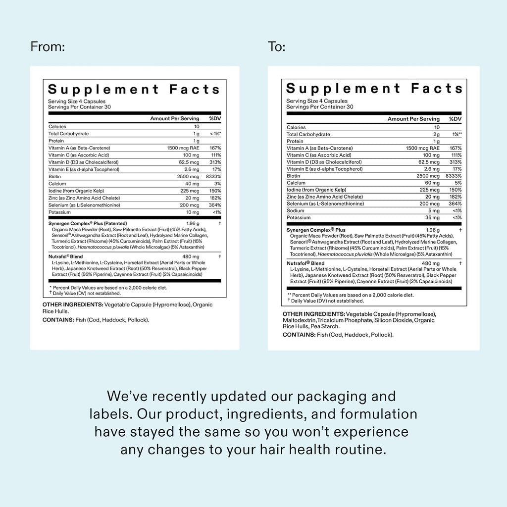 Nutrafol Women's Balance Hair Growth Supplements, Age 45+, 1-Month Bottle