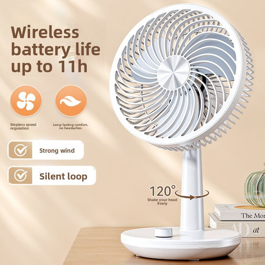 Rechargeable USB Desk Fan with Stepless Speed